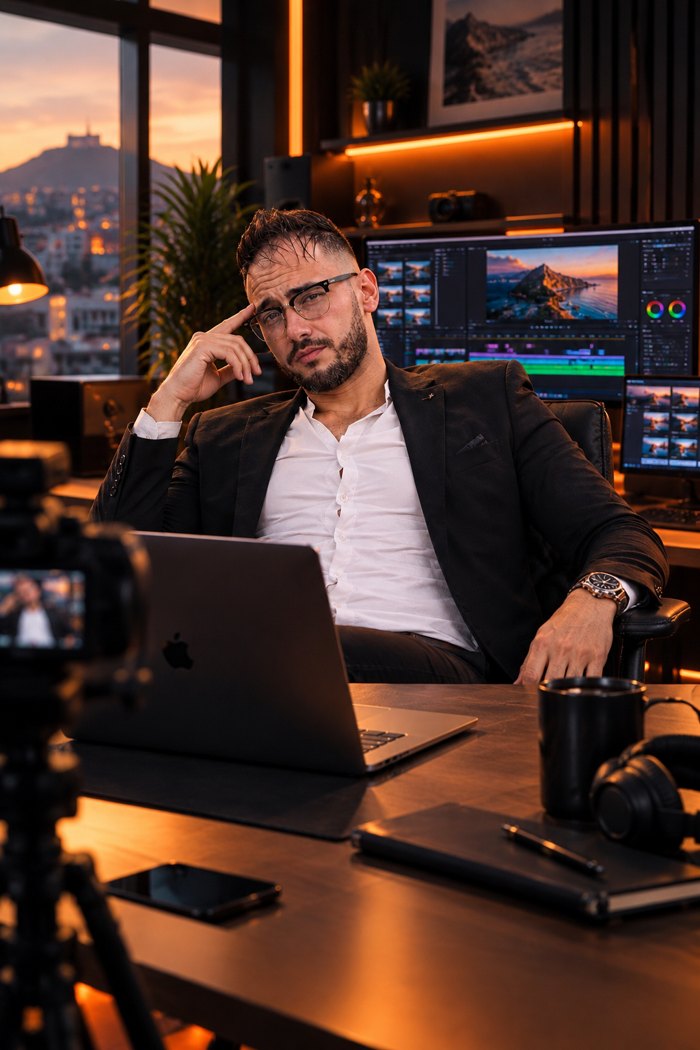 Portrait d'Amine Bechiri, monteur vidéo